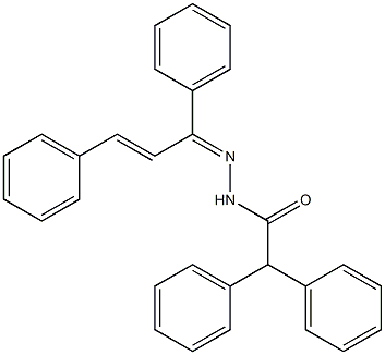 N'-[(Z,2E)-1,3-diphenyl-2-propenylidene]-2,2-diphenylacetohydrazide Structure