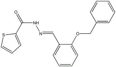 N'-{(E)-[2-(benzyloxy)phenyl]methylidene}-2-thiophenecarbohydrazide Structure