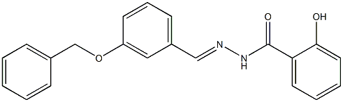 N'-{(E)-[3-(benzyloxy)phenyl]methylidene}-2-hydroxybenzohydrazide Structure