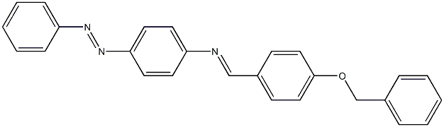 N-{(E)-[4-(benzyloxy)phenyl]methylidene}-N-{4-[(E)-2-phenyldiazenyl]phenyl}amine Structure