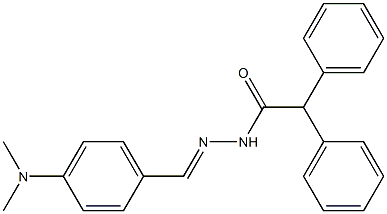 N'-{(E)-[4-(dimethylamino)phenyl]methylidene}-2,2-diphenylacetohydrazide Structure