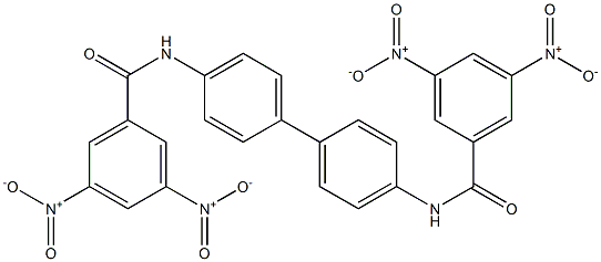 N-{4'-[(3,5-dinitrobenzoyl)amino][1,1'-biphenyl]-4-yl}-3,5-dinitrobenzamide 구조식 이미지