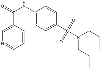 N-{4-[(dipropylamino)sulfonyl]phenyl}nicotinamide Structure