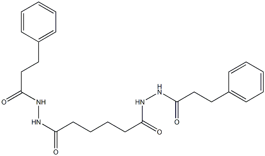 N'-{6-oxo-6-[2-(3-phenylpropanoyl)hydrazino]hexanoyl}-3-phenylpropanohydrazide Structure