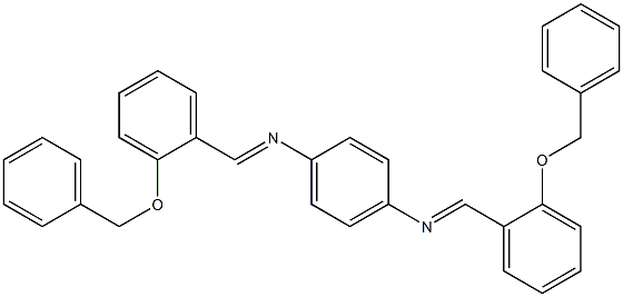 N-{(E)-[2-(benzyloxy)phenyl]methylidene}-N-[4-({(E)-[2-(benzyloxy)phenyl]methylidene}amino)phenyl]amine 구조식 이미지