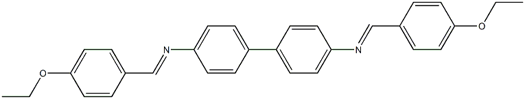 N-[(E)-(4-ethoxyphenyl)methylidene]-N-(4'-{[(E)-(4-ethoxyphenyl)methylidene]amino}[1,1'-biphenyl]-4-yl)amine 구조식 이미지