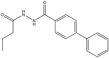 N'-butyryl[1,1'-biphenyl]-4-carbohydrazide 구조식 이미지