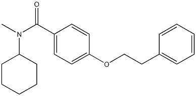 N-cyclohexyl-N-methyl-4-(phenethyloxy)benzamide Structure