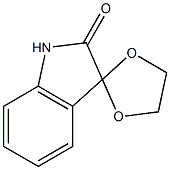 spiro[1,3-dioxolane-2,3'-indol]-2'(1'H)-one 구조식 이미지