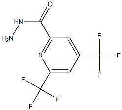 4,6-bis(trifluoromethyl)-2-pyridinecarbohydrazide Structure