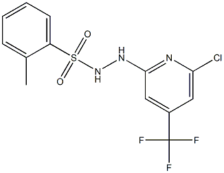 N'-[6-chloro-4-(trifluoromethyl)-2-pyridinyl]-2-methylbenzenesulfonohydrazide 구조식 이미지