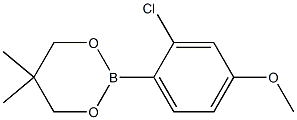 2-(2-Chloro-4-methoxyphenyl)-5,5-dimethyl-1,3,2-dioxaborinane Structure