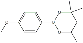 2-(4-Methoxyphenyl)-4,4,6-trimethyl-1,3,2-dioxaborinane Structure