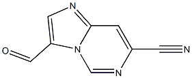 3-formylimidazo[1,2-c]pyrimidine-7-carbonitrile Structure