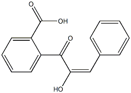 2-((E)-2-Hydroxy-3-phenylacryloyl)benzoic acid ,97% 구조식 이미지
