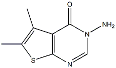 3-Amino-5,6-dimethyl-3H-thieno[2,3-d]pyrimidin-4-one ,97% 구조식 이미지