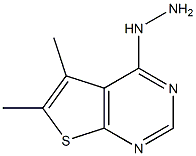 (5,6-Dimethyl-thieno[2,3-d]pyrimidin-4-yl)-hydrazine ,97% Structure