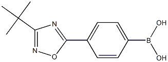 4-(3-tert-Butyl-1,2,4-oxadiazol-5-yl)phenylboronic acid ,97% 구조식 이미지