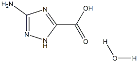 3-Amino-1h-1,2,4-triazole-5-carboxylic acid hydrate,98% 구조식 이미지