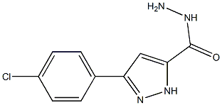 3-(4-Chlorophenyl)-1H-pyrazole-5-carbohydrazide ,97% 구조식 이미지