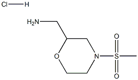 [4-(methylsulfonyl)morpholin-2-yl]methylamine hydrochloride 구조식 이미지