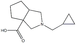 2-(cyclopropylmethyl)hexahydrocyclopenta[c]pyrrole-3a(1H)-carboxylic acid 구조식 이미지