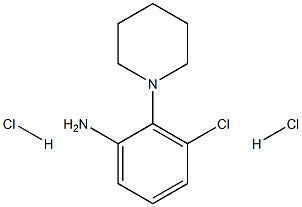 3-chloro-2-piperidin-1-ylaniline dihydrochloride Structure