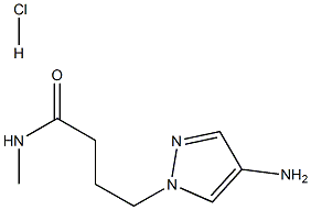 4-(4-amino-1H-pyrazol-1-yl)-N-methylbutanamide hydrochloride 구조식 이미지