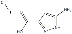 5-amino-1H-pyrazole-3-carboxylic acid hydrochloride 구조식 이미지