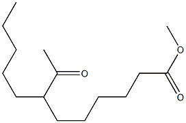 7-Pentyl-8-oxononanoic acid methyl ester 구조식 이미지