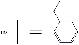 3-(2-Methylthiophenyl)-1,1-dimethyl-2-propyn-1-ol Structure