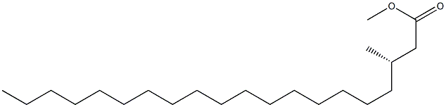 [S,(-)]-3-Methylicosanoic acid methyl ester 구조식 이미지