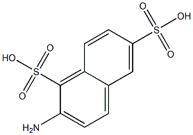 2-Amino-1,6-naphthalenedisulfonic acid Structure