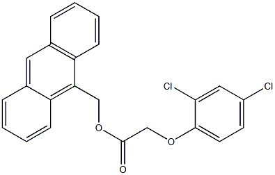 2-(2,4-Dichlorophenoxy)acetic acid 9-anthrylmethyl ester Structure