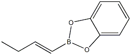 2-[(E)-1-Butenyl]-1,3,2-benzodioxaborole 구조식 이미지