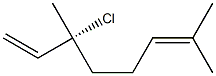 [R,(-)]-3-Chloro-3,7-dimethyl-1,6-octadiene Structure