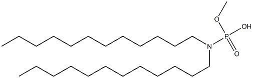 N,N-Didodecylamidophosphoric acid hydrogen methyl ester Structure