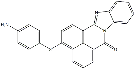 3-(p-Aminophenylthio)-7H-benzimidazo[2,1-a]benz[de]isoquinolin-7-one 구조식 이미지