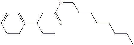 3-Phenylpentanoic acid octyl ester Structure