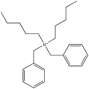 Dipentyldibenzylaminium Structure