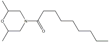 2,6-Dimethyl-4-nonanoylmorpholine 구조식 이미지