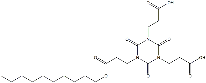 2,4,6-Trioxo-1,3,5-triazine-1,3,5(2H,4H,6H)-tri(propanoic acid decyl) ester Structure