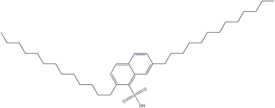 2,7-Ditridecyl-1-naphthalenesulfonic acid Structure