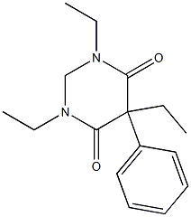 5-Ethyl-5-phenyl-2,5-dihydro-1-ethyl-3-ethylpyrimidine-4,6(1H,3H)-dione 구조식 이미지