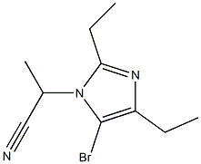 5-Bromo-1-(1-cyanoethyl)-2,4-diethyl-1H-imidazole Structure