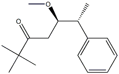 (5R,6R)-5-Methoxy-2,2-dimethyl-6-phenyl-3-heptanone Structure