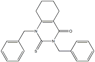1,3-Dibenzyl-5,6-tetramethylene-2-thiouracil 구조식 이미지