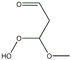 3-Hydroperoxy-3-methoxypropionaldehyde Structure