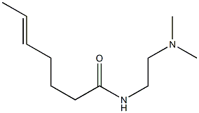 N-[2-(Dimethylamino)ethyl]-5-heptenamide 구조식 이미지