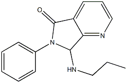 6,7-Dihydro-6-phenyl-7-(propylamino)-5H-pyrrolo[3,4-b]pyridin-5-one 구조식 이미지